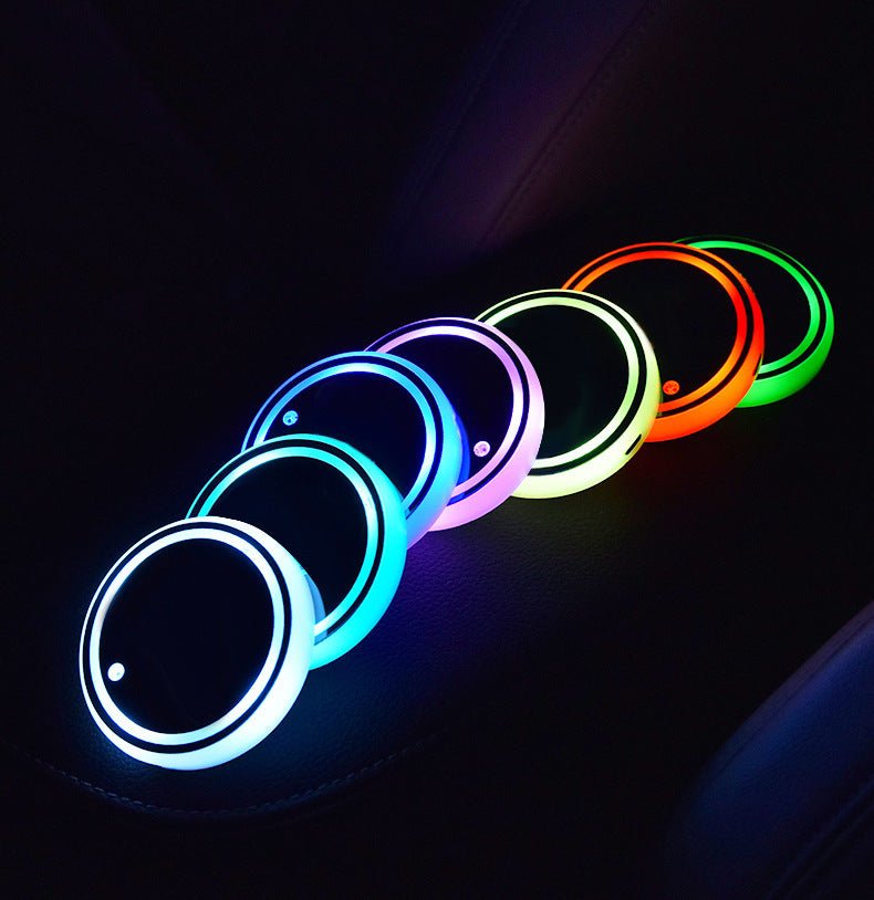 Colorful Cup Holder LED Light - up Coaster | Ambient Lights - Lumina Light