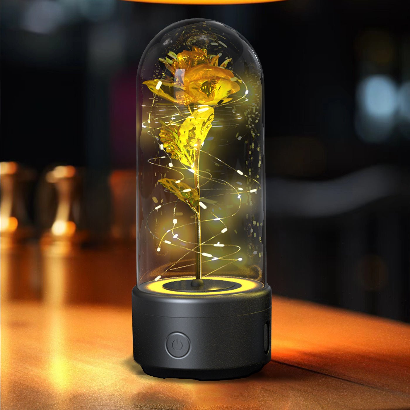 Romantic Rose Flowers LED Light & Bluetooth Speaker | Valentine's Day Gifts - Lumina Light