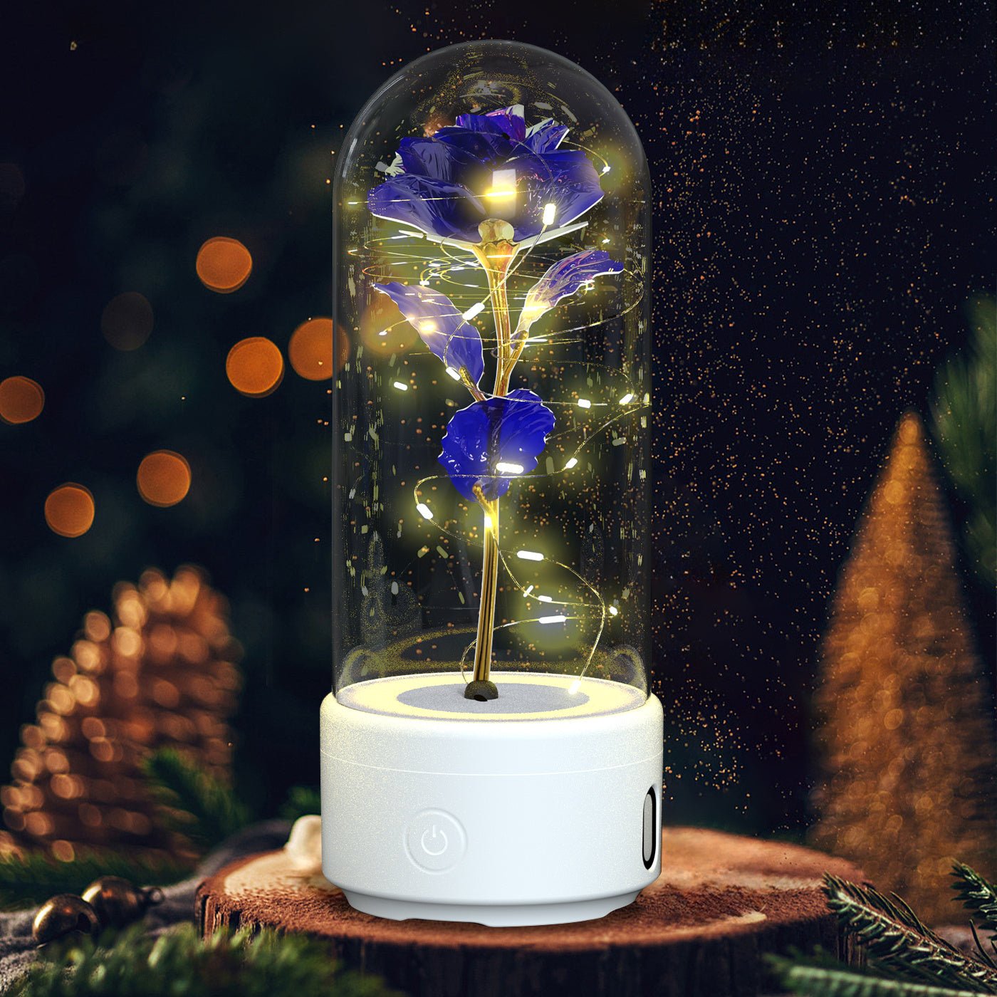 Romantic Rose Flowers LED Light & Bluetooth Speaker | Valentine's Day Gifts - Lumina Light
