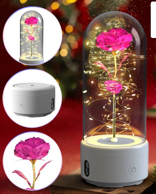 Romantic Rose Flowers LED Light & Bluetooth Speaker | Valentine's Day Gifts - Lumina Light