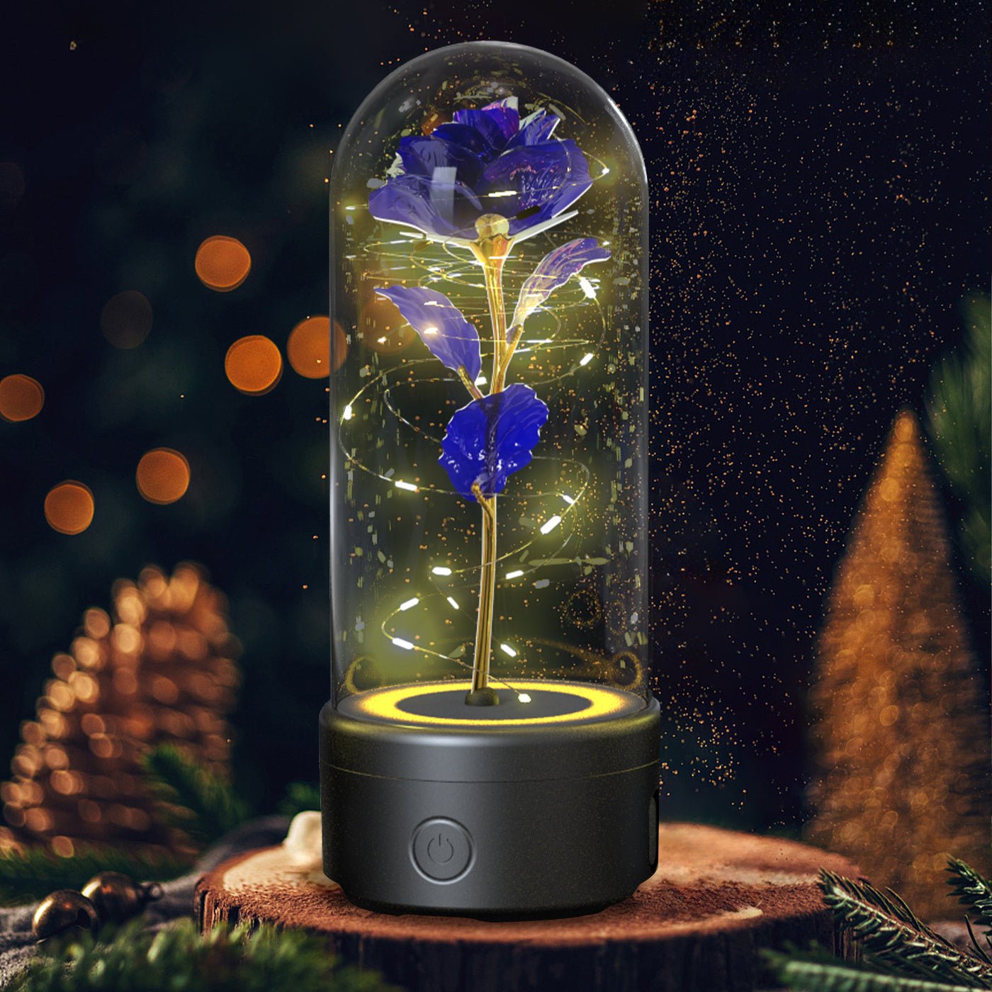 Romantic Rose Flowers LED Light & Bluetooth Speaker | Valentine's Day Gifts - Lumina Light