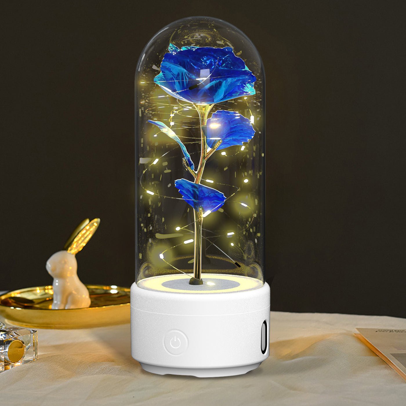 Romantic Rose Flowers LED Light & Bluetooth Speaker | Valentine's Day Gifts - Lumina Light