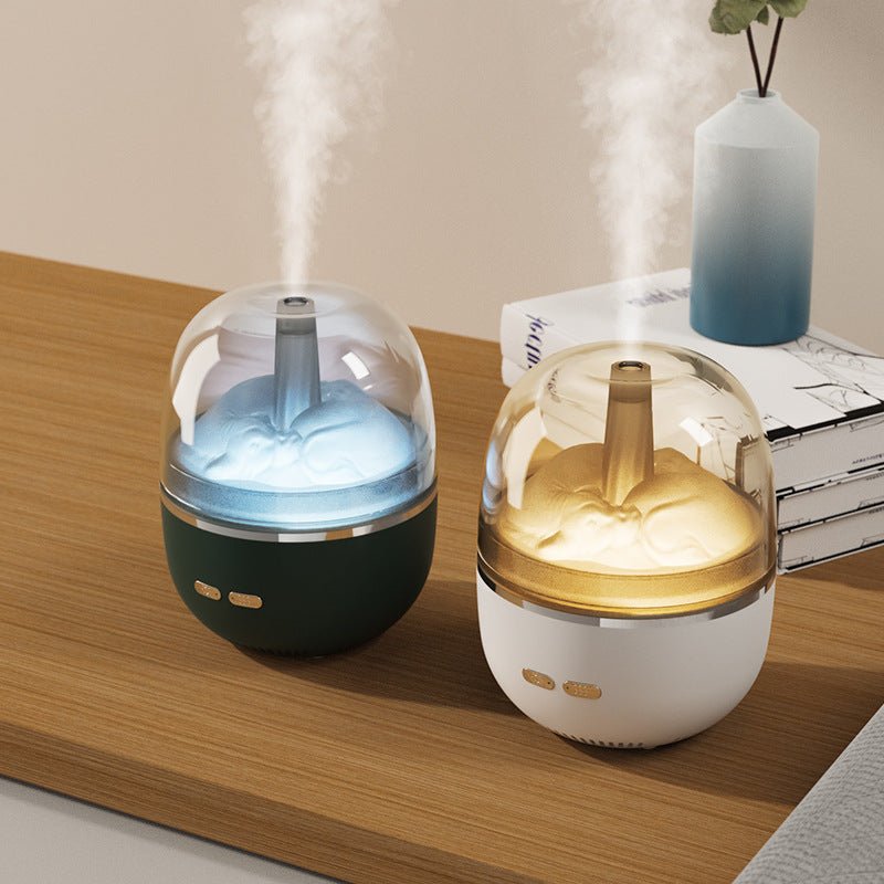 Air Humidifier Essential Oil Ultrasonic Aromatherapy Atomizer Colorful Light Heavy Fog Volume Office Home Accessories - Lumina Light