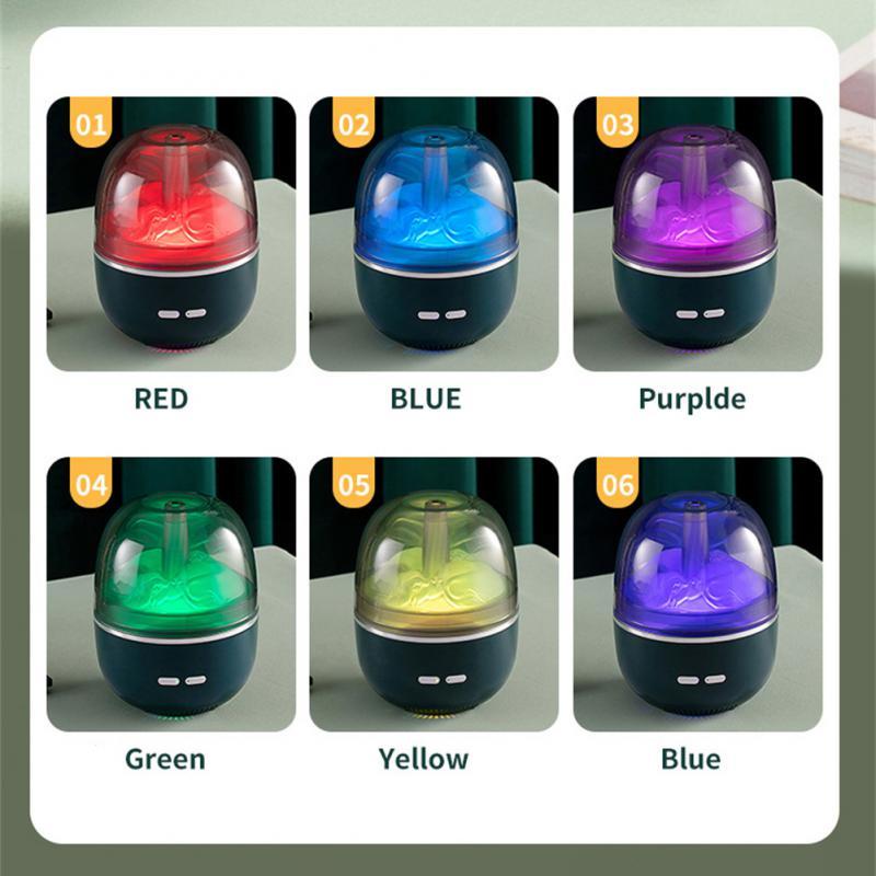 Air Humidifier Essential Oil Ultrasonic Aromatherapy Atomizer Colorful Light Heavy Fog Volume Office Home Accessories - Lumina Light