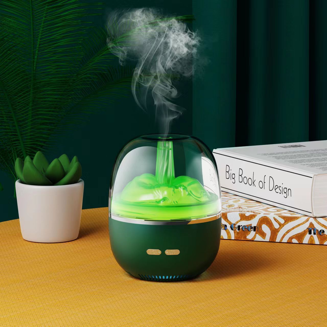 Air Humidifier Essential Oil Ultrasonic Aromatherapy Atomizer Colorful Light Heavy Fog Volume Office Home Accessories - Lumina Light