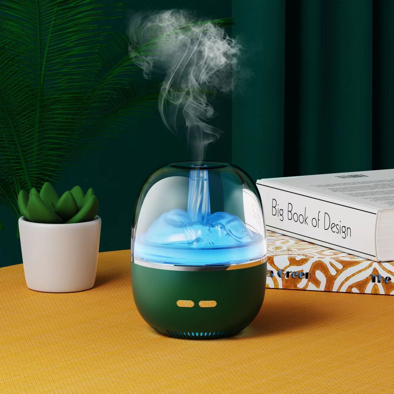 Air Humidifier Essential Oil Ultrasonic Aromatherapy Atomizer Colorful Light Heavy Fog Volume Office Home Accessories - Lumina Light