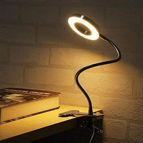 Clip On Desk Lamp - LED Flexible Arm USB Dimmable Study Light | Bright Idea Lamps - Lumina Light