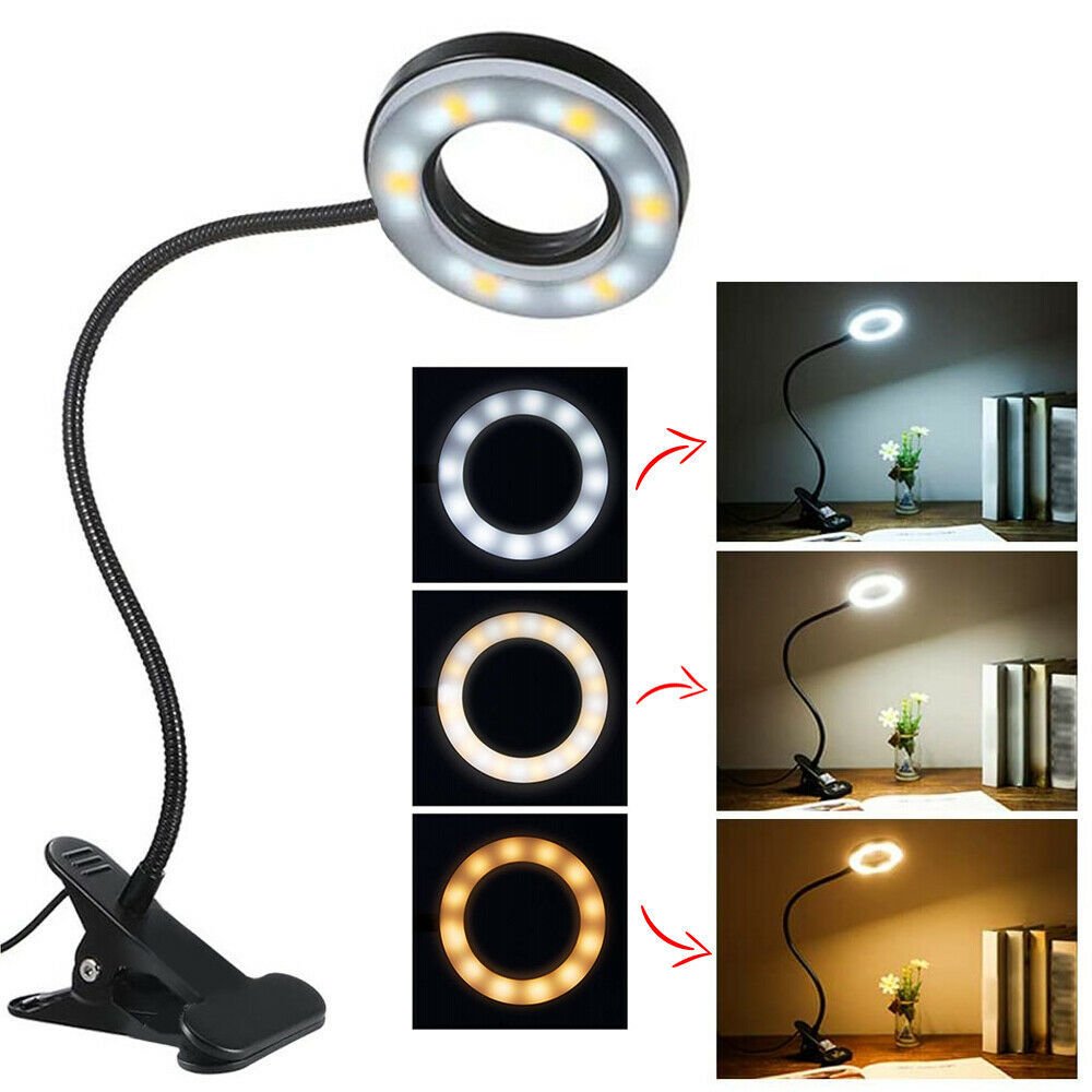 Clip On Desk Lamp - LED Flexible Arm USB Dimmable Study Light | Bright Idea Lamps - Lumina Light