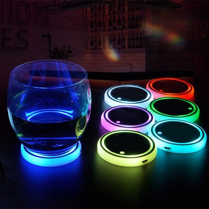 Colorful Cup Holder LED Light - up Coaster | Ambient Lights - Lumina Light