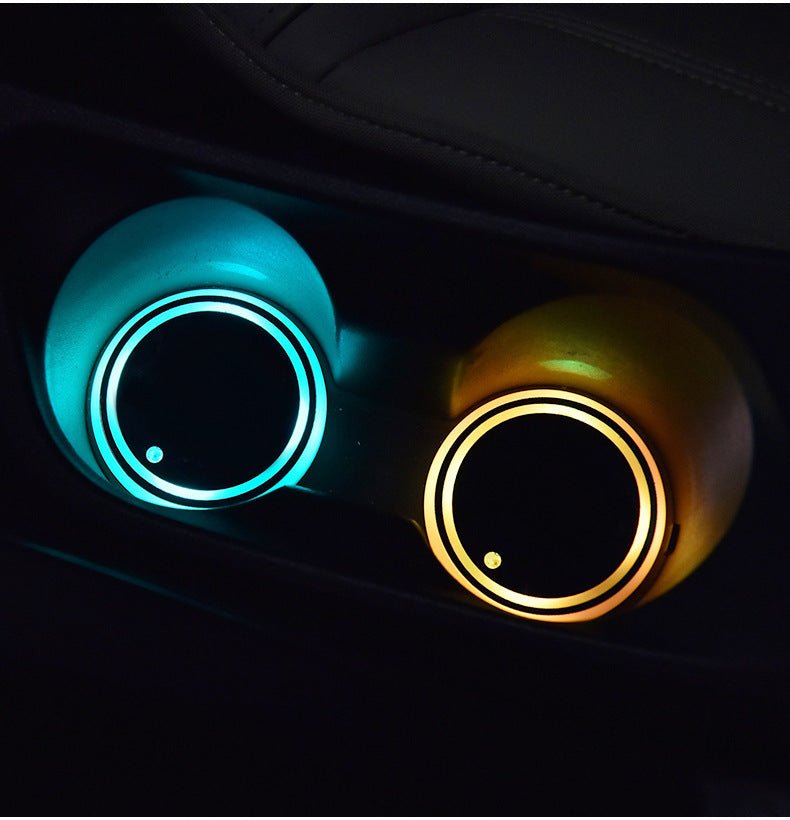 Colorful Cup Holder LED Light - up Coaster | Ambient Lights - Lumina Light