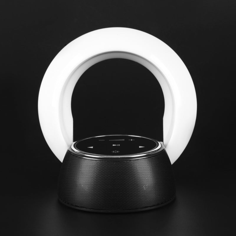 Creative Bluetooth Subwoofer Stereo Speaker LED Desk Lamp Stepless Dimming Folding Touch Atmosphere Night Light - Lumina Light