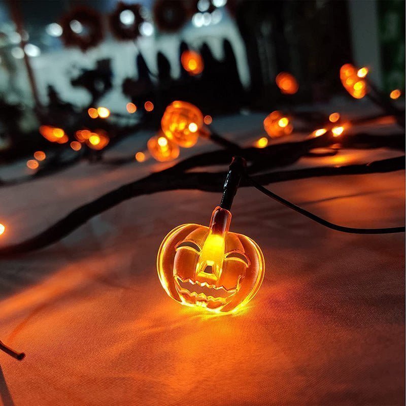 Halloween LED Willow Vine String Light - Cartoon Bat Pumpkin Decor | Brighten Up - Lumina Light