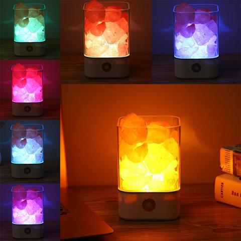 Himalayan Salt Lamp - USB Powered LED Light | Crystalight - Lumina Light