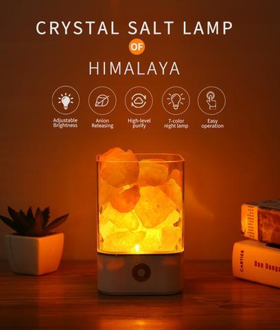 Himalayan Salt Lamp - USB Powered LED Light | Crystalight - Lumina Light