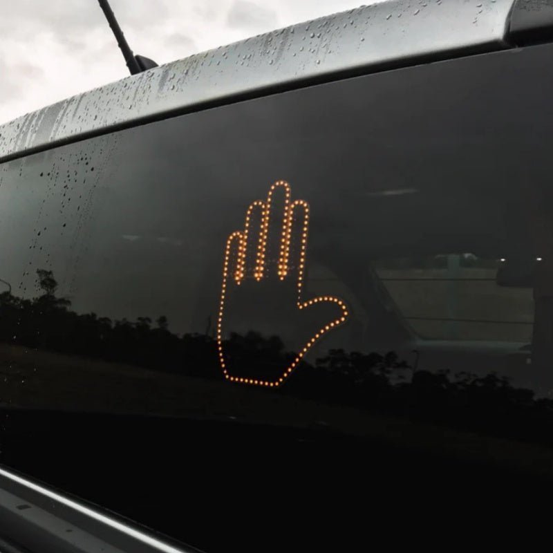 Illuminated Gesture Light | Funny Finger Light Car Accessories | Bright LED Road Rage Signs - Lumina Light