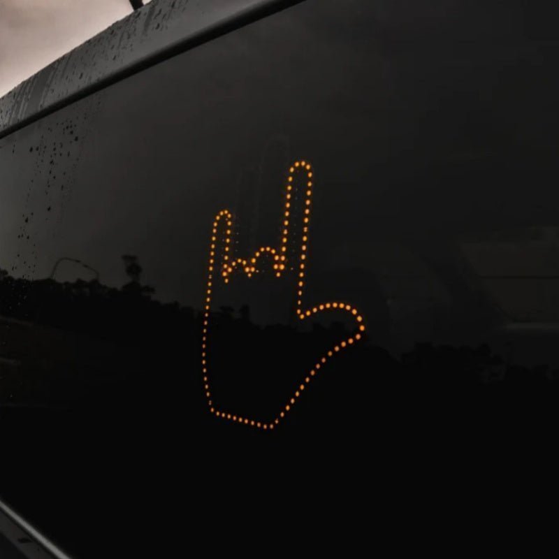 Illuminated Gesture Light | Funny Finger Light Car Accessories | Bright LED Road Rage Signs - Lumina Light