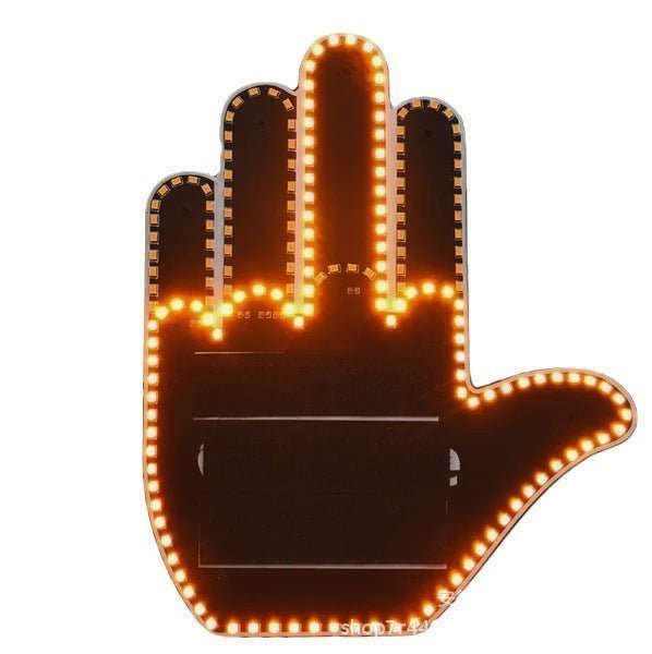 Illuminated Gesture Light | Funny Finger Light Car Accessories | Bright LED Road Rage Signs - Lumina Light