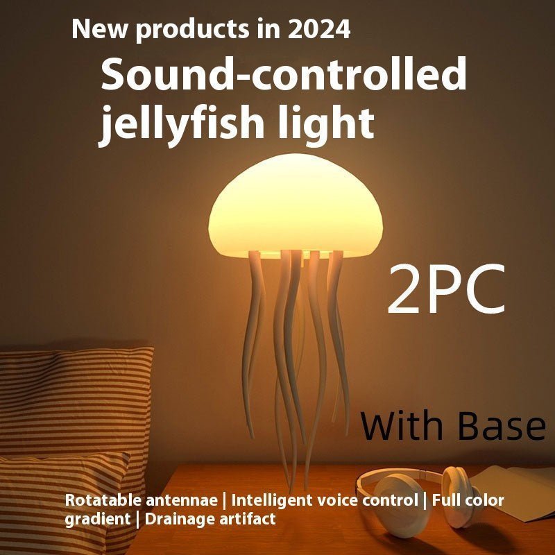 Jellyfish Mood Lamp LED Jellyfish Night Light Portable Jellyfish Lamp Jellyfish Decorations Smart Table Lamp For Bedside Desk - Lumina Light