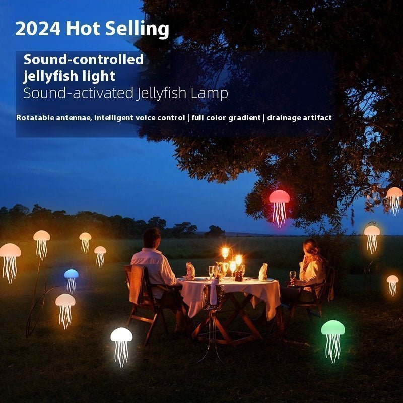 Jellyfish Mood Lamp LED Jellyfish Night Light Portable Jellyfish Lamp Jellyfish Decorations Smart Table Lamp For Bedside Desk - Lumina Light