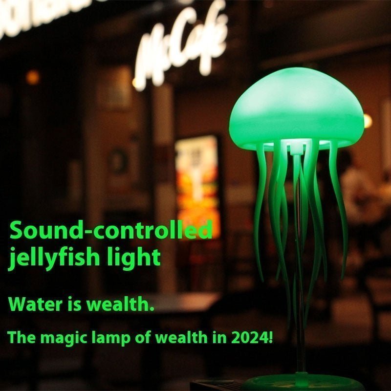 Jellyfish Mood Lamp LED Jellyfish Night Light Portable Jellyfish Lamp Jellyfish Decorations Smart Table Lamp For Bedside Desk - Lumina Light