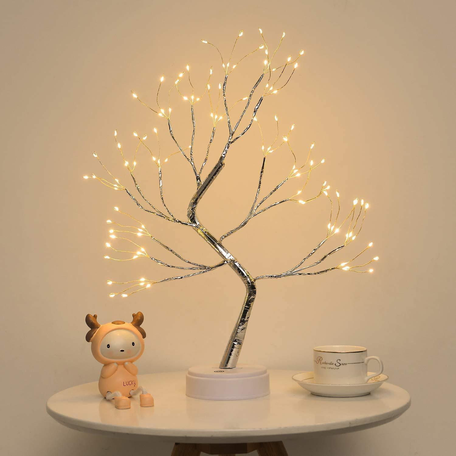 LED Bedroom Tree Shape String Copper Wire Lamp - Lumina Light