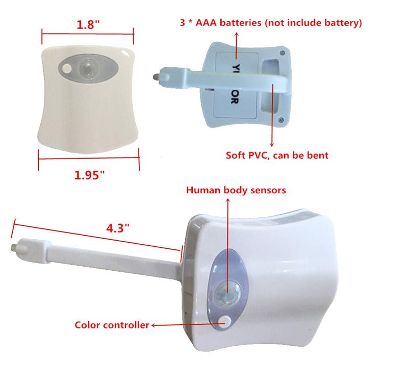 Nighttime Comfort: LED Toilet Induction Light - Lumina Light