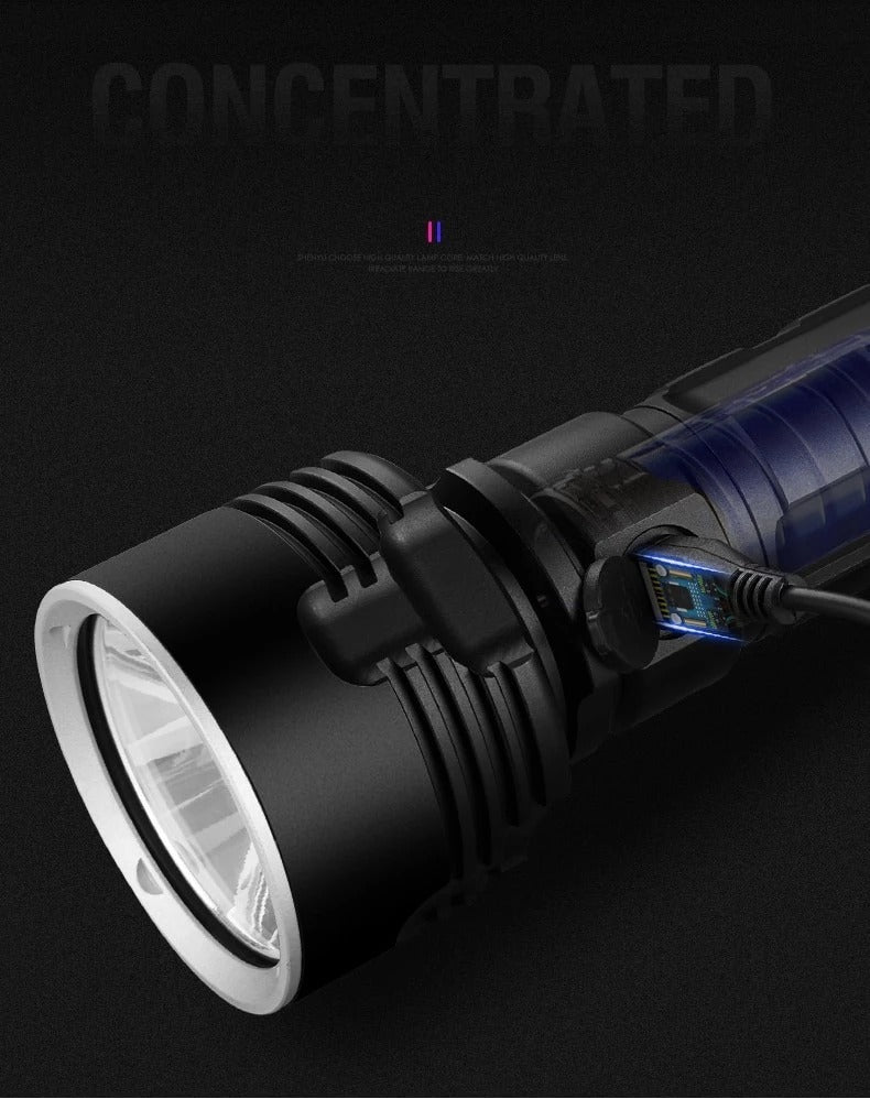 Rechargeable Super Bright LED Flashlight for Outdoor Use - Lumina Light