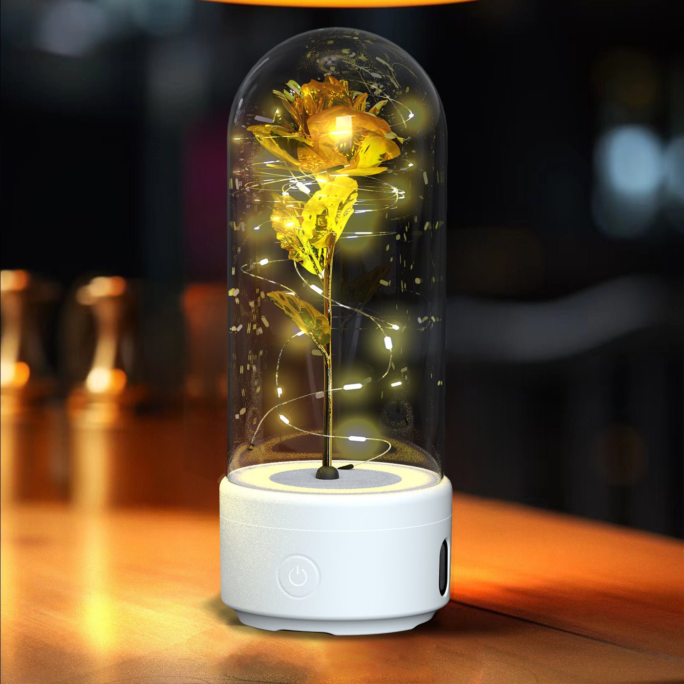 Romantic Rose Flowers LED Light & Bluetooth Speaker | Valentine's Day Gifts - Lumina Light