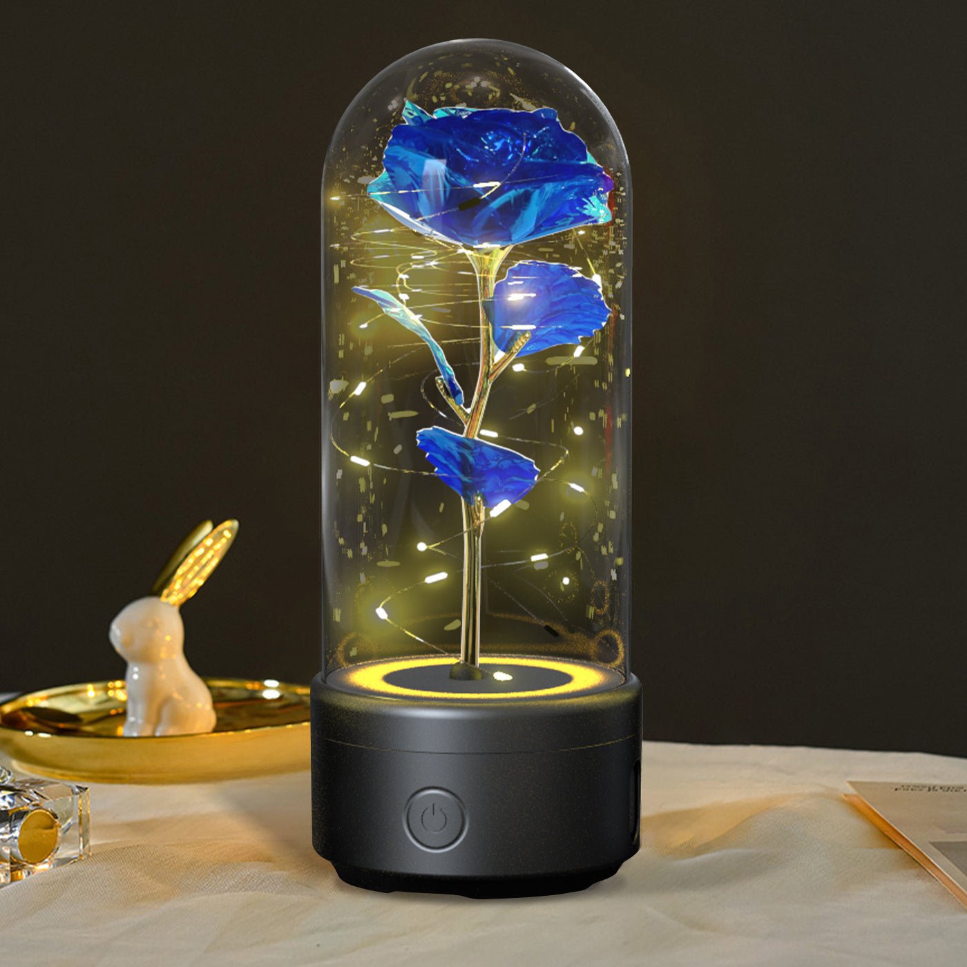 Romantic Rose Flowers LED Light & Bluetooth Speaker | Valentine's Day Gifts - Lumina Light