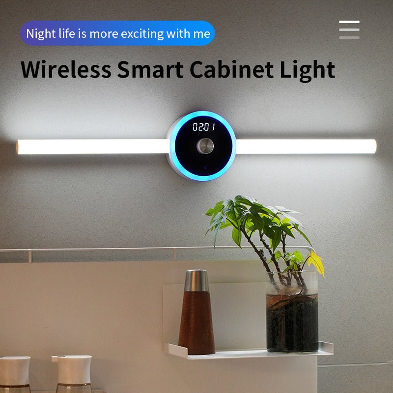 Smart Cabinet Light with Clock and Sensor Features - Lumina Light